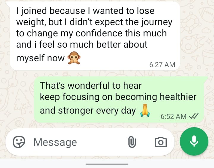 Client Feedback - Confidence gained